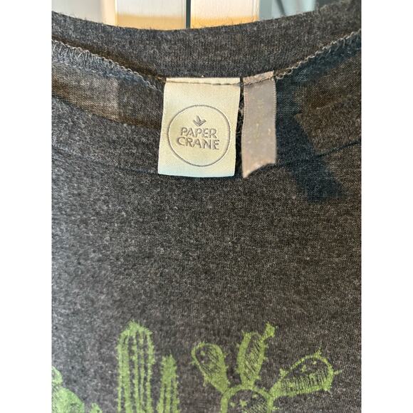 Cactus cacti FREE HUGS graphic‎ funny t-shirt top tee-shirt Paper Crane - Small - Picture 4 of 7